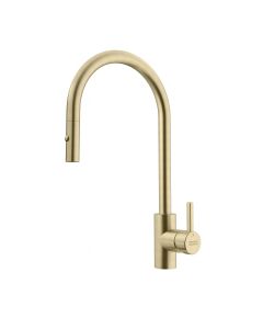 Franke EOS-PD-GLD Eos Neo 1.75 GPM Deck Mounted Single Handle Pull Down Kitchen Faucet in Gold