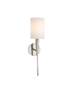 Ayre EUR3-S-CM-PN-FL Euro Single Fluorescent Wall Light Sconce in Polished Nickel
