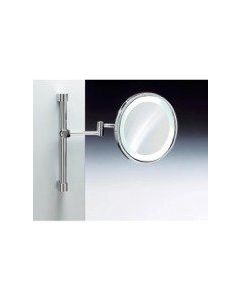 Nameeks WINDISCH 99287-SNI-5X 99287 Windisch 9" Wall Mounted Single Sided Makeup Mirror with 3x/5x Mag, Satin Nickel / 5x