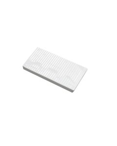 Flaminia 5000-W Tatami 27.16" W X 13.3" L X 2.36" H Ceramic Shower Brick in White