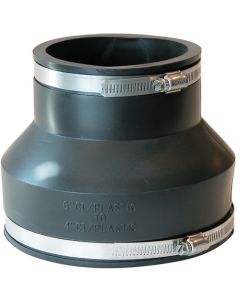 Rubber Coupling PVC to Cast Iron (or Cast Iron to PVC) 6" x 4" 6x4 fernco cplg 1056-64