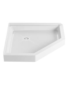 Fiat FIA38WLCJ 38" L X 38" W Cascade Molded Stone Neo Floor in White