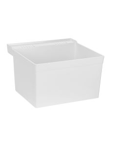 Fiat L1 100 23 " L X 22 " W Molded Stone Laundry Wall Mount Tub with Hanger in White