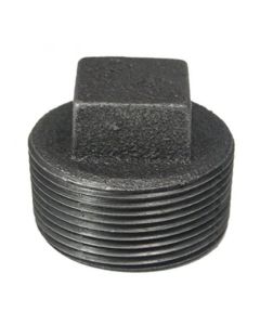1/2" Black Malleable Plug