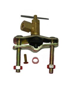 Brass Compression Saddle Valve 1/4" 75 1/4 tap & saddle valv