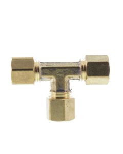 Brass Compression Tee 1/2" x 1/2" x 1/2" 1/2od compression tee 64 lf