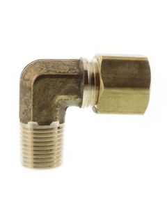 Brass Compression x Male Iron Pipe Elbow Adapter 7/8" x 1/2"