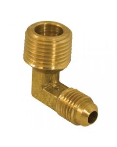 Brass Flare x Male Iron Pipe Elbow Adapter 5/8" x 1/2"