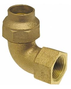 Cast Copper Flare FL x F Elbow 90 1"
