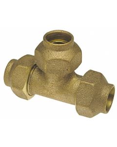 Cast Copper Flare Tee 1 1/4" x 1 1/4" x 1 1/4"