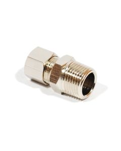 Chrome Compression x Male Straight Adapter Iron Pipe 3/8"