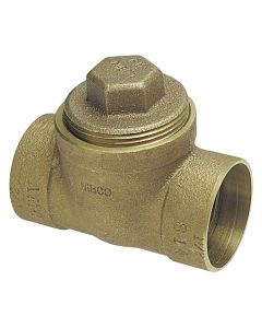 DWV Cast Copper C x C x CO Tee w/ Plug 2"