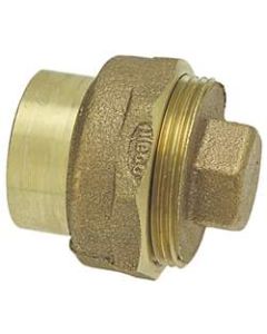 DWV Cast Copper Cleanout Adapter w/ Plug 3"