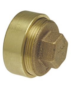 DWV Cast Copper Cleanout Ftg x Cleanout w/ Plug 1 1/2" x 1"