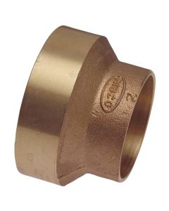 DWV Cast Copper Face Bushing 4" x 2"
