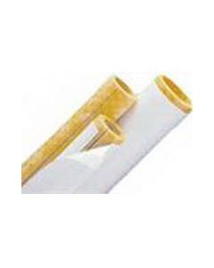 Fiberglass Pipe Insulation fits 2 1/2 inch IPS Pipe, Wall thickness is 2 inch, 3 foot length