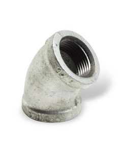 1/2" Galvanized Malleable Elbow 45°