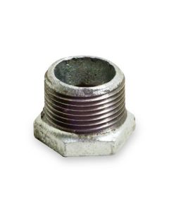 1/2" x 1/8" Galvanized Malleable Hex Bushing