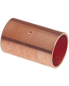 Wrot Copper Coupling with Dimple Stop C x C 2 1/2"