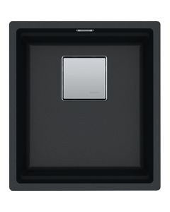Franke PKG11014ONY Peak 16.12" W X 18.12" L X 7.87" D Granite Kitchen Sink in Onyx
