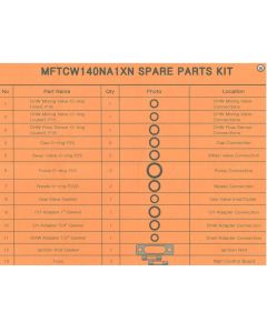 Laars FT2030 Spare O Ring Kit for MFTCW140, MFTCW199