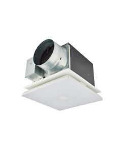 Panasonic FV-0511VKSL3K WhisperGreen Select 30 to 110 CFM, 0.7 Sone, Ceiling Mounted Pre Installed Multi-Speed Customizable Ventilation Fan with LED Lighting and Architectural Grille