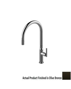 Graff G-4335-LM57L-OB Harley 1.8 GPM Deck Mounted Single Hole Pull Down Kitchen Faucet in Olive Bronze