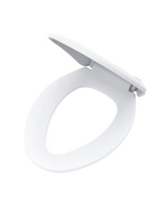 Gerber G0099216 2" H X 14" W Adjustable Standard Elongated Toilet Seat with Cover in White