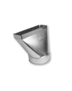 Gray Metal 10X3X4-110S 10" X 3-1/4" Straight Stack Boot with 4" Collar