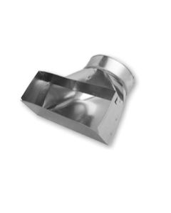 Gray Metal 10X4X6-113R 10" X 4" 90° Register Boot with 6" Collar