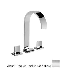 Graff G-1811-C14-SN Sade 1.2 GPM 13-7/8" Widespread Bathroom Faucet with Drain Assembly in Satin Nickel
