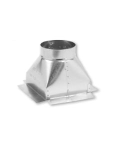 Gray Metal 8X8X6-320 8" X 8" Round to Square Diffuser Box with 6" Collar
