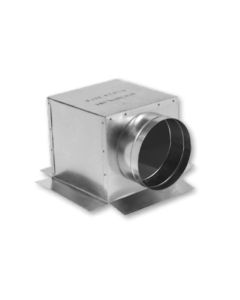 Gray Metal 8X8X8-320S 8" X 8" Side Outlet Box with 8" Collar