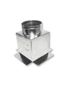 Gray Metal 12X12X10-320T 12" X 12" Top Outlet Box with 10" Collar