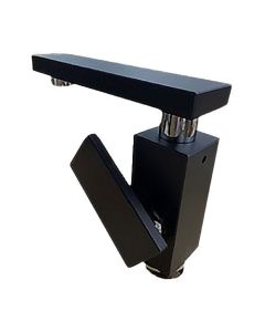 Graff G-3701-LM31M-PC/BK Solar Lavatory Faucet in Matte Black and Polished Chrome