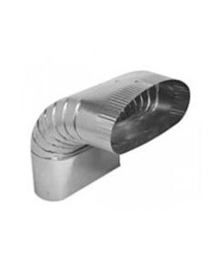 Gray Metal 7-502-0 7" Vertical Oval Elbow