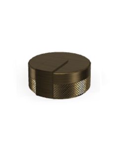 Graff G-8089-R1VBB-L1VBB-VBB-T MOD+ M-Series Round Stop / Volume Control Valve Trim with Handle in Vintage Brushed Brass (Rough Sold Separately)