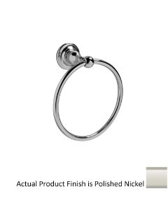 Graff G-9007-PN 6" Brass Towel Ring in Polished Nickel