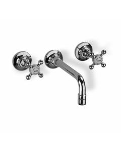 Barber Wilsons GA6454-PN Wall Mounted Lavatory Faucet in Polished Nickel