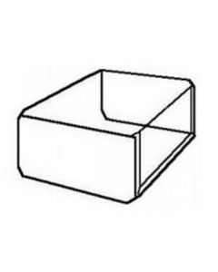 Gray Metal 30X14X8-RFBL 30-1/4" X 14-1/4" Return Filter Box with 1/2" Liner - 8" Deep