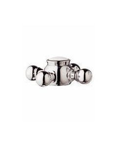 Grohe 18733AR0 Geneva Cross Handles in Infinity Satin Nickel/Polished Brass