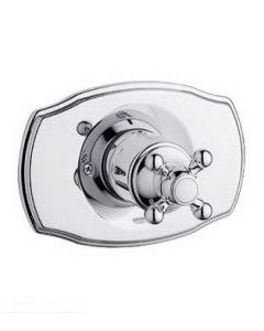 Grohe 19725AR0 Geneva Pressure Balance Valve Trim With Cross Handle In Infinity Satin Nickel/Polished Brass
