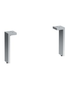 Laufen H4076200330041 Set of Adjustable Feet (2 pieces) Anodized Aluminum Surface in Chrome