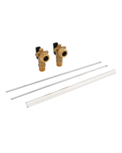 Westwood H7-12 Gauge Glass Valve Set with 12" Rods and Gauge Glass