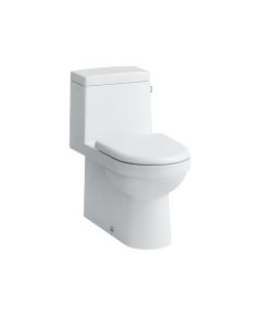 Laufen H8259540002511 Pro 1.28 GPF, 28-2/16" L X 14-6/16" W X 28-12/16" H One-piece Water Closet with RH Lever, in White