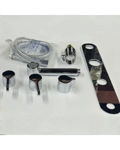 Davinci HDM-60-R-2S-HR-C-PC Tub and Shower Trim Set with 60" Hose and Hand Shower in Polished Chrome