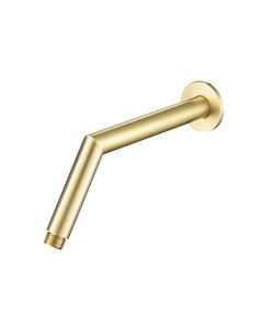 Isenberg HS1035SB Universal Fixtures™ Wall Mounted Round Shower Arm with Flange in Satin Brass PVD