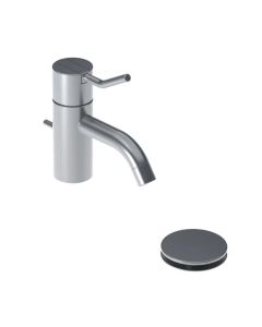 Vola HV3M-16 HV 1.2 GPM Single Handle Mixer and Fixed Spout with 1-1/4" Pop-Up Waste Set in Polished Chrome