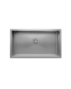 Julien IHX60-US-32189-G ProInox H60 32" W X 18" H X 9" D Undermount Single Bowl Kitchen Sink with Grid in Stainless Steel, Brushed 