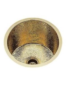 Bates And Bates B0350H.SN B0350-H CS Hammertone Single Basin Undermount Bar Sink with No Hole In Satin Nickel